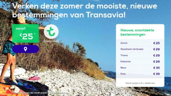 nieuwe bestemmingen van Transavia nieuwe bestemmingen van Transavia