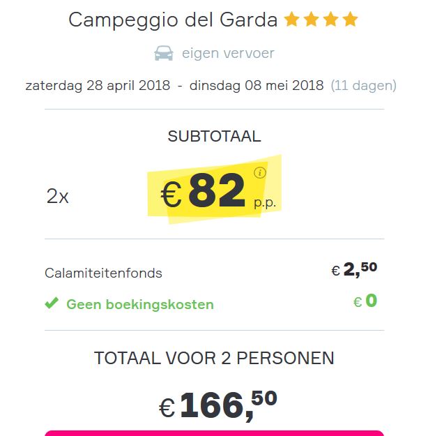 Vakantie aanbieding