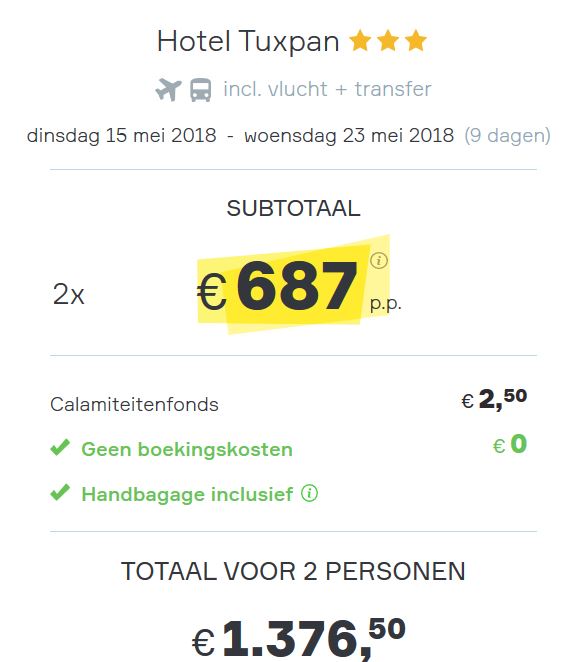 Vakantie aanbieding