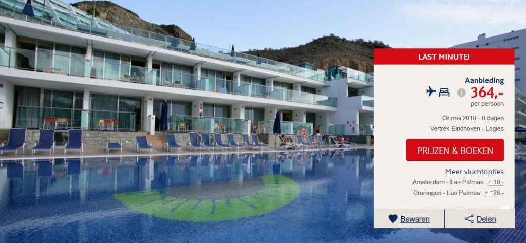Vakantie aanbieding