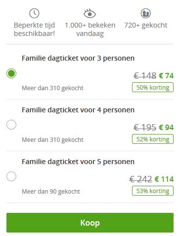 Vakantie aanbieding