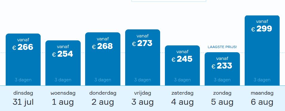 Vakantie aanbieding