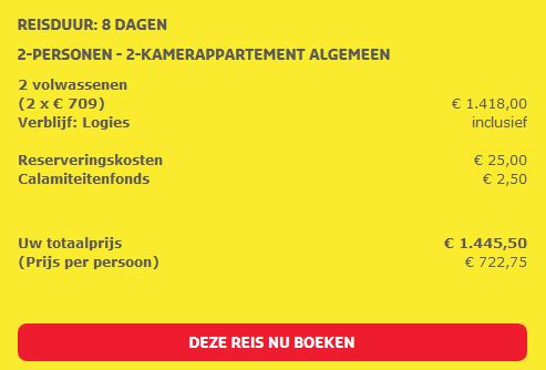 Vakantie aanbieding
