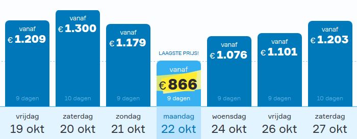 Vakantie aanbieding