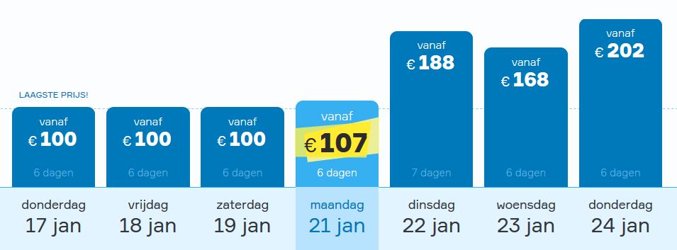 Vakantie aanbieding