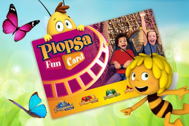 Dagaanbieding 1 Plopsa-FunCard: jaar lang plezier in 6 Plopsa-parken