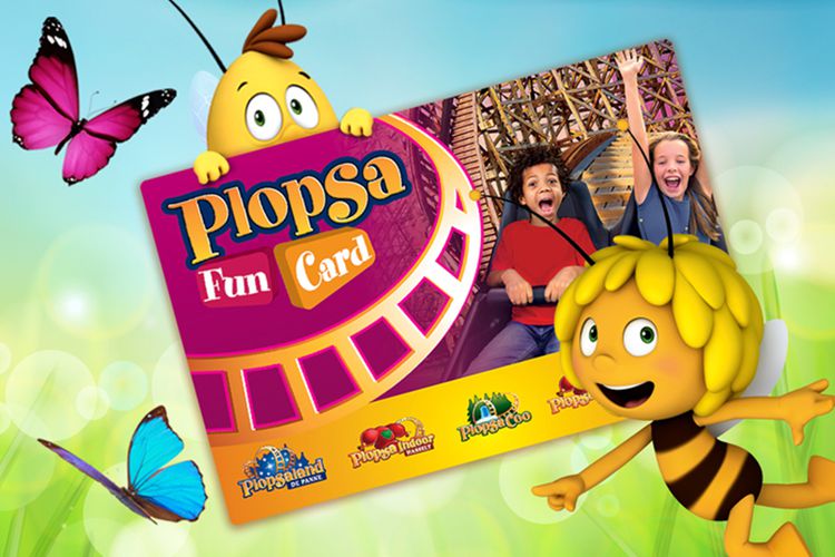 Dagaanbieding 1 Plopsa-FunCard: jaar lang plezier in 6 Plopsa-parken