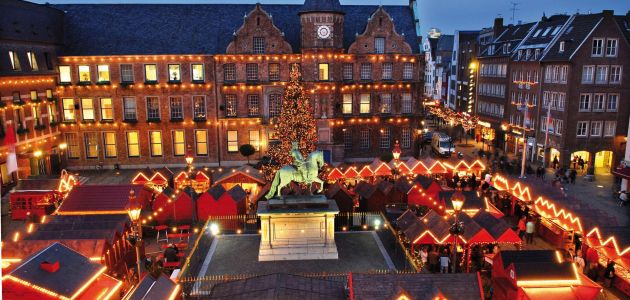 Dagaanbieding 2 of 3 dagen kerstshoppen in Düsseldorf incl. tapasplank en drankje