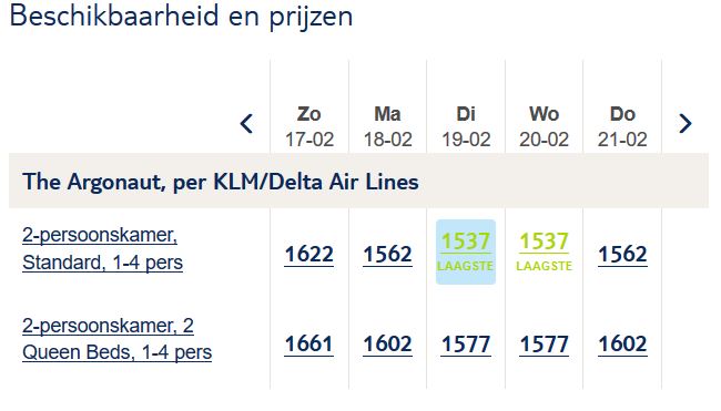Vakantie aanbieding