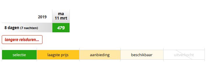 Vakantie aanbieding