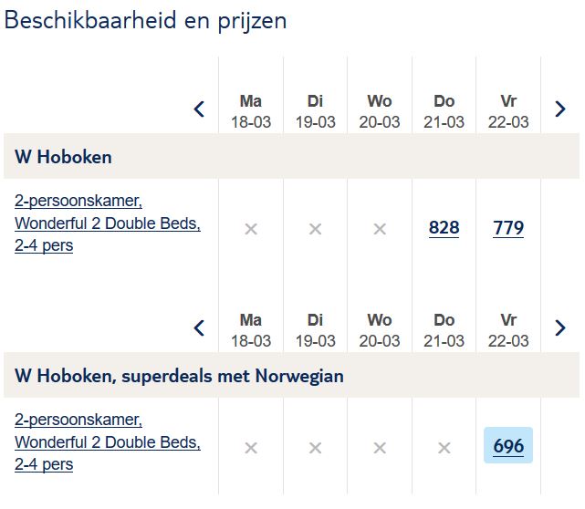 Vakantie aanbieding